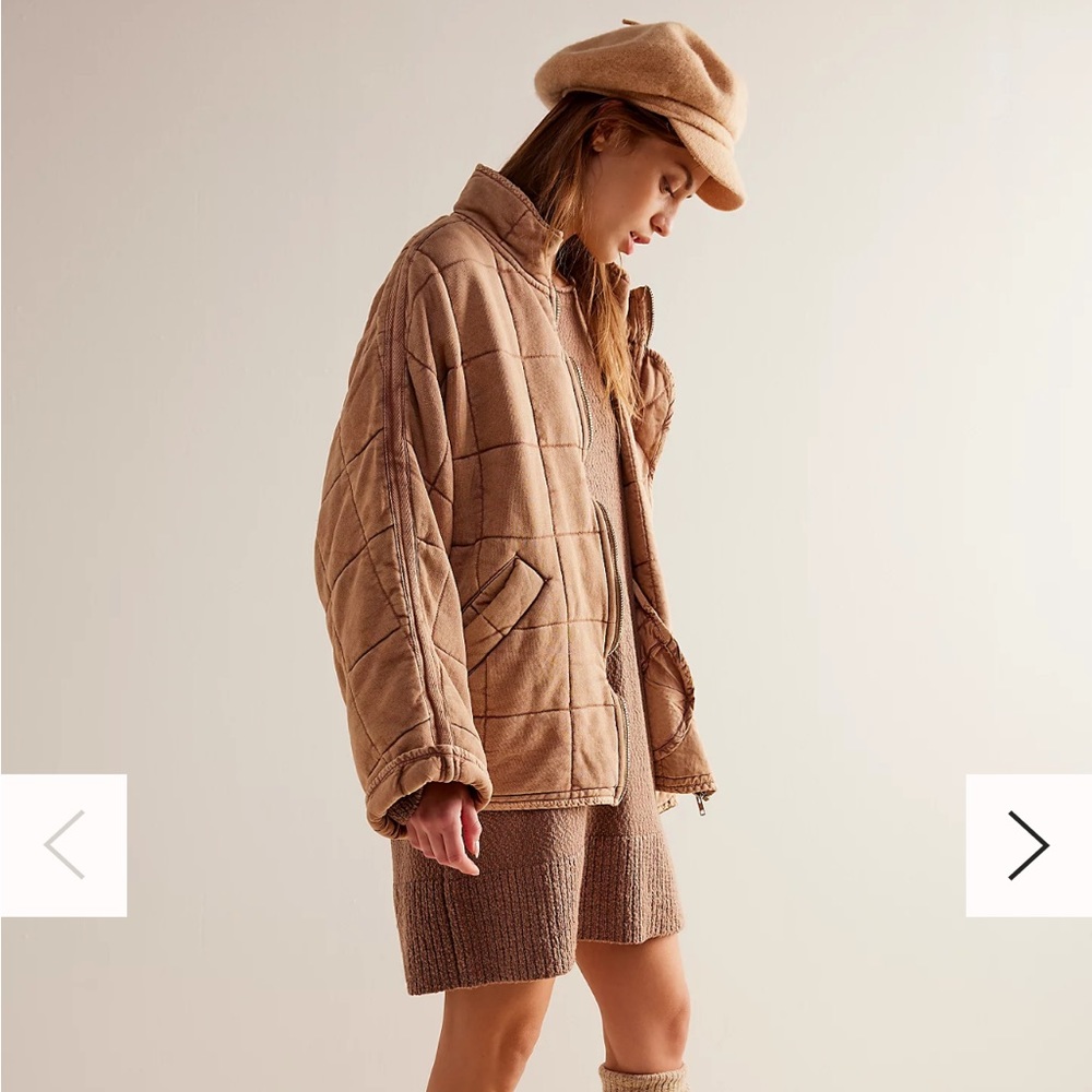 Free People Dolman Quilted Knit Jacket